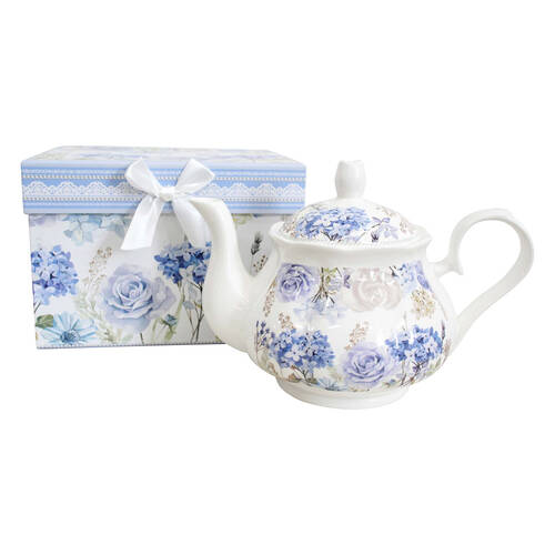 LVD Hydrangea Blooms Ceramic Teapot Serveware 22x16cm