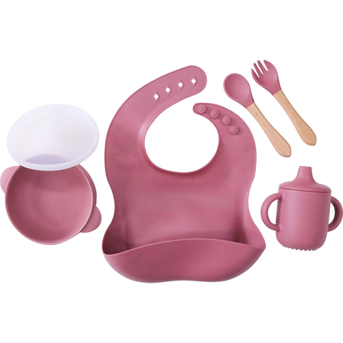 LVD Silicone Baby/Toddler Feeding Dinner Set - Mulberry