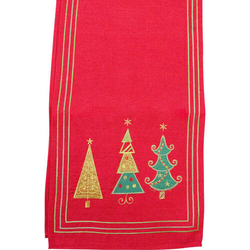 LVD Embroided Table Runner Decor 33x180cm Christmas 1