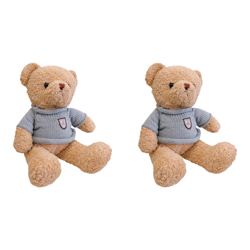 2PK LVD Plush Bear Rupert Kids/Childrens Stuffed Animal/Soft Toy 0+