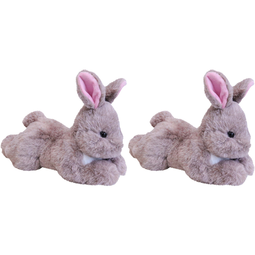 2PK LVD Plush Belly Bunny Pink Kids/Childrens Stuffed Animal/Soft Toy 0+