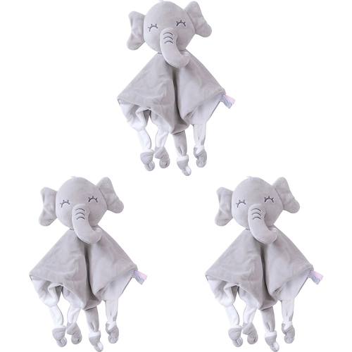 3PK LVD Comforter Blankie Rattle Bunny Home/Nursery Decor Children/Baby 0+ 23cm