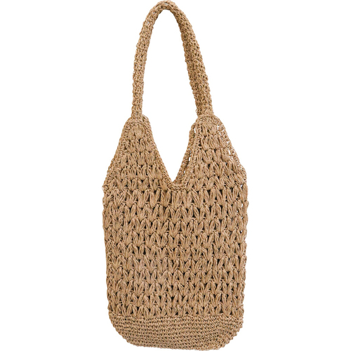 LVD Women's/Ladies Woven Tote Bag Shopper 78cm - Brown