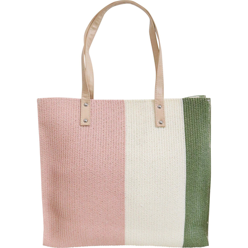 LVD Women's/Ladies Woven Carry Tote Shoulder Bag 37x37cm Square - Sage