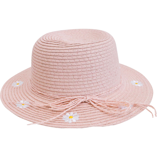 LVD Kids/Children Woven Sun Hat 30cm Brim Round - Sunflowers