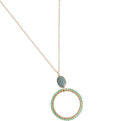 LVD Necklace w/ Natural Stone Jewellery Home/Office Decor - Aurelia