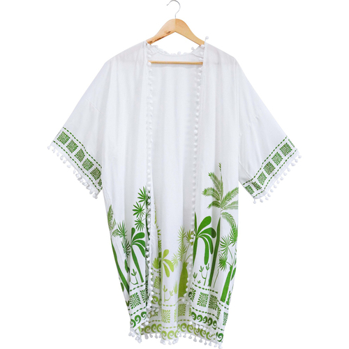 LVD Women's Palmier Beach Cover Up Robe Polyester One Size