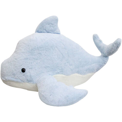 LVD Polyester Plush Large Blue Whale Kids Stuffed Toys 70cm