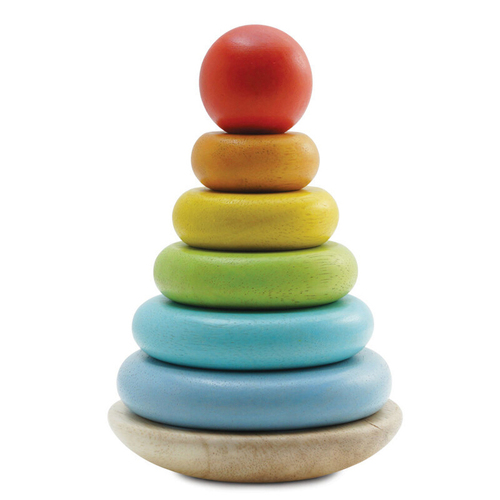 Le Toy Van Petilou Wood Rainbow Stacker Kids Sensory Toy 1y+