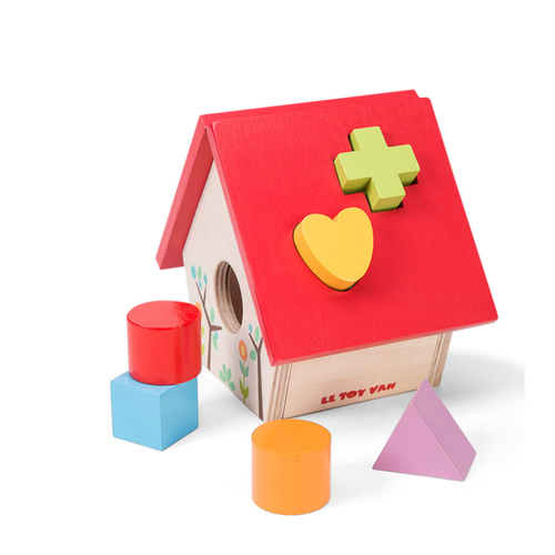 Le Toy Van Petilou My Little House Shape Sorter Wooden Toy 12m+