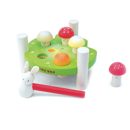 Le Toy Van Petilou Hammer Game Mr Mushrooms Kids Wooden Toy 12m+