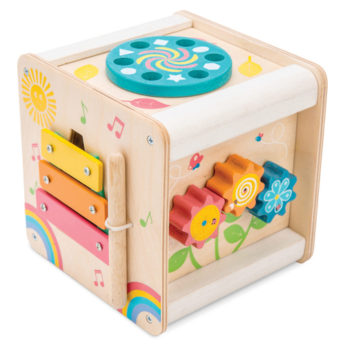 Le Toy Van Petilou Petit Activity Cube Wooden Toy Kids 2y+