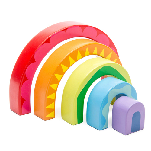 Le Toy Van Petilou Rainbow Tunnel Kids Wooden Toy 12m+