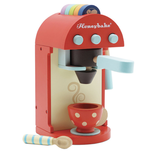 Le Toy Van Honeybake Chococcino Machine Kids 21cm Wooden Toy 12m+