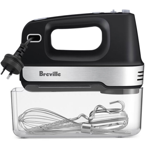 Breville Electric Mix and Store Turbo Hand Mixer Matte Black 200W