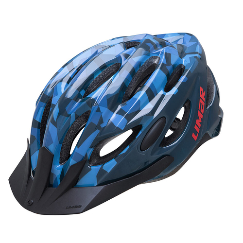 Limar Rocket Youth Bicycle Helmet Blue Camo 52-57cm Medium