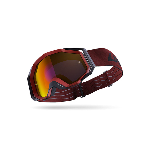 Limar Roc Cycling Goggles For Delta Helmet - Dark Red