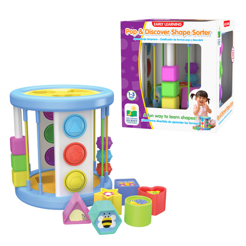 Learning Journey Pop & Discover Shape Sorter 1-3y