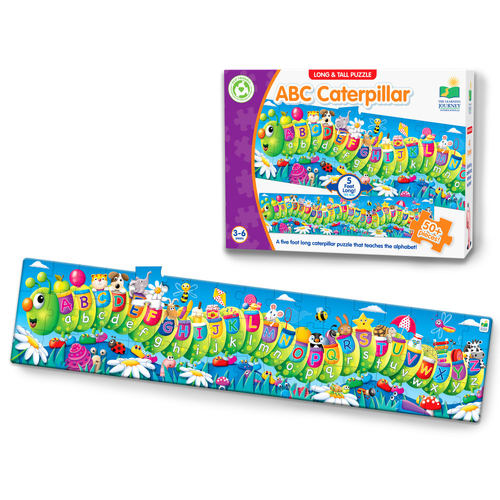 Learning Journey Long & Tall Puzzles ABC Caterpillar 3-6y