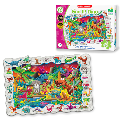 Learning Journey Puzzle Doubles Find It! Dinosaurs 3-6y