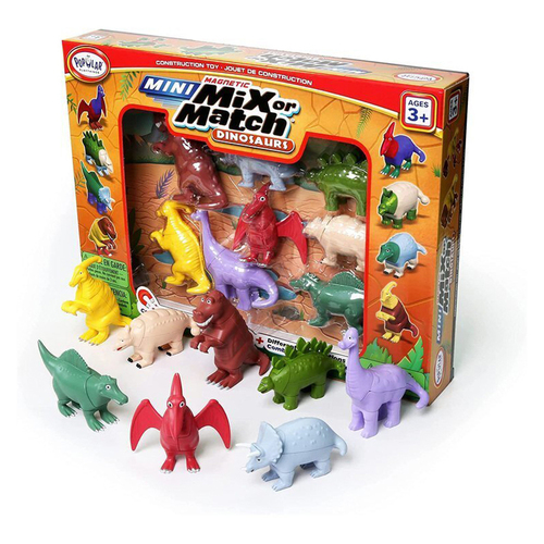 Popular Playthings Magnetic Mini Mix or Match Dinosaurs Deluxe Toy Kids 3y+