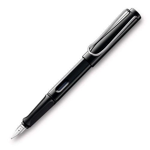 Lamy Safari Fountain Pen Fine Nib Tip Stationery - Shiny Black