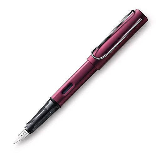 Lamy Al-Star Fountain Pen Extra Fine Nib Tip Stationery - Black Purple