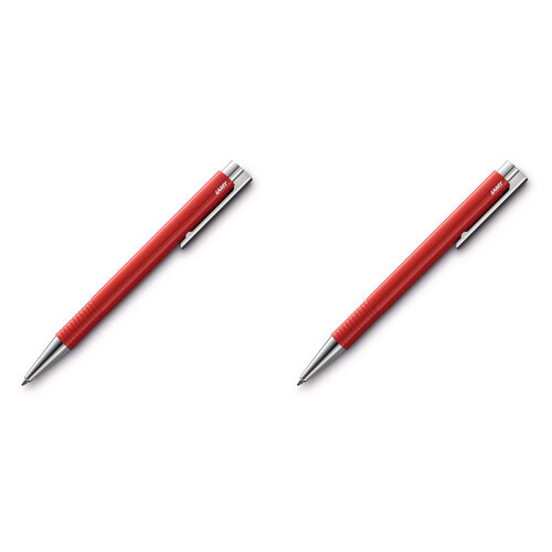 2PK Lamy Logo M+ Ballpoint Pen Medium-1mm Nib Tip - Red