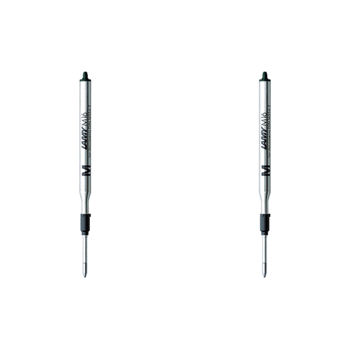 2x Lamy M16 Hangsell Ballpoint Pen Refill Medium - Black