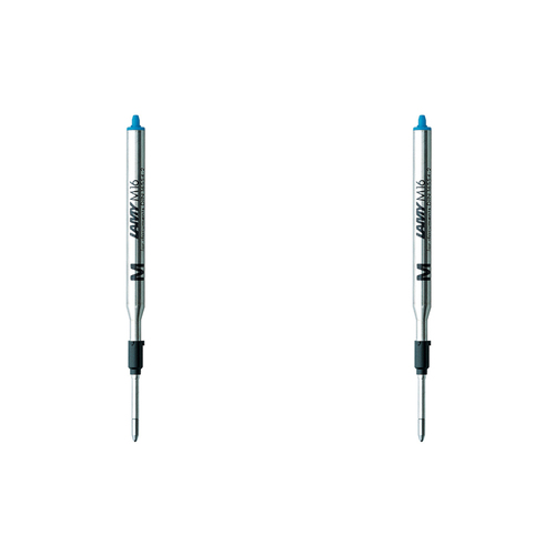 2x Lamy M16 Hangsell Ballpoint Pen Refill Medium - Blue