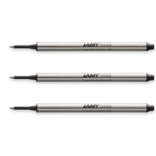 3PK Lamy M66 Rollerball Refill For Swift/Tipo/Dialog-2 Pen Medium Nib - Black