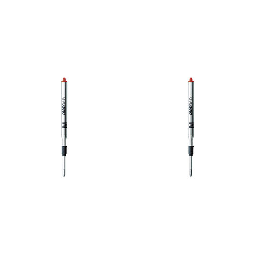 2PK Lamy M16 Ballpoint Refill For Scribble/Pico Pen Medium Nib - Red