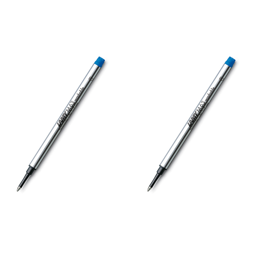 2x Lamy M63 Rollerball Pen Refill For Safari Pens Medium - Blue