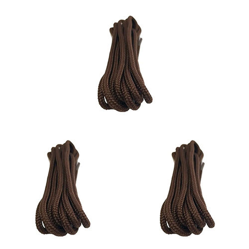 3PK Waproo Platinum Shoelace Refill 150cm Hiker Brown