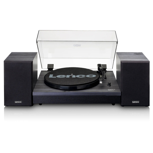 Lenco LS-301 Turntable with Bluetooth & 2 Separate Speakers Black