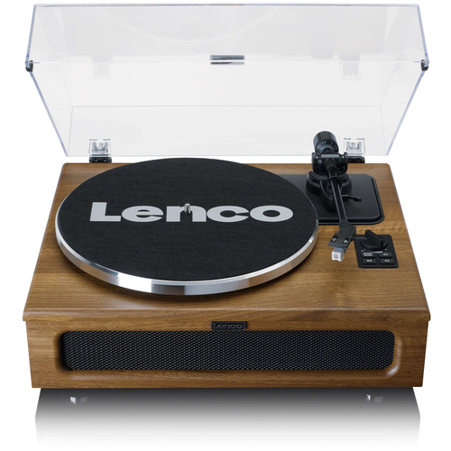 Lenco Wooden Turntable with 4 Built-in Bluetooth Speakers 40W - Walnut