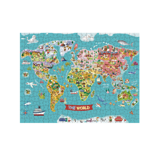 Tookyland World Map Jigsaw Puzzle 500 Pcs