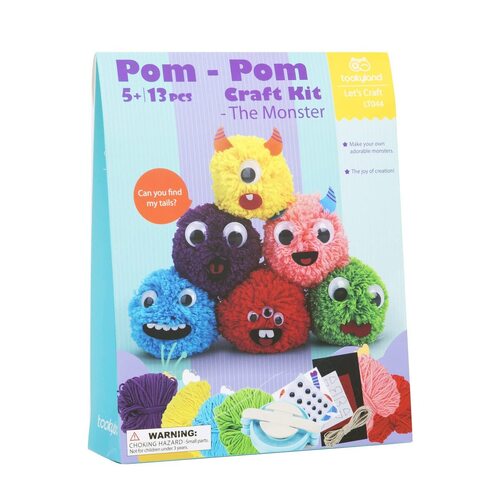 Tookyland Pom-Pom  Monster Craft Kit