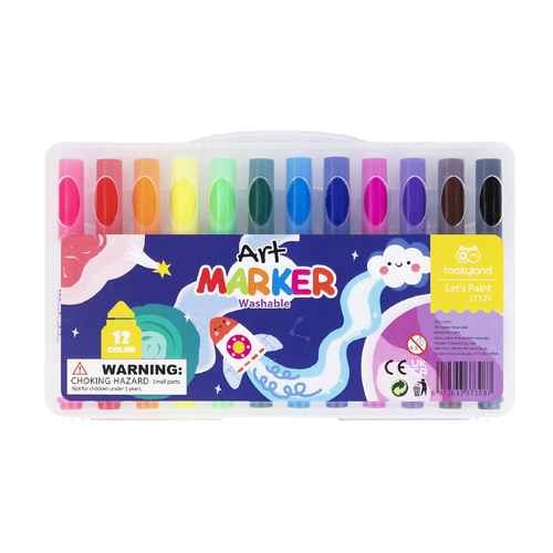 Tookyland Washable Marker - 12 Colours