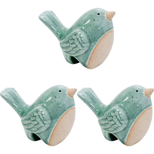 3PK LVD Birdpot Home/Lounge Decor 8.9x6.5cm - Sitter Sage