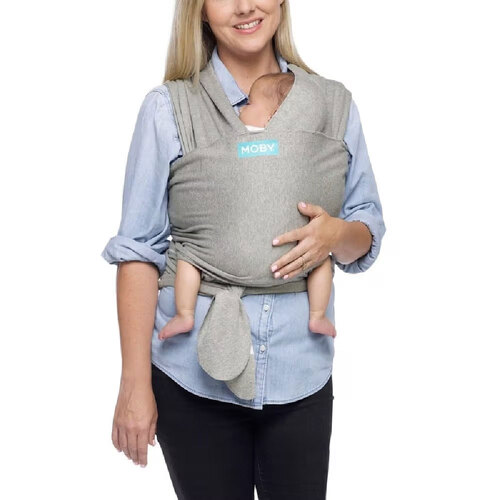 Moby Classic Wrap Baby Cotton Body Carrier - Grey