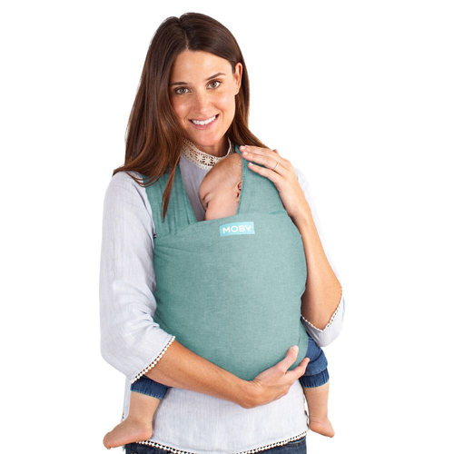 Moby Elements Wrap Baby Feather knit Body Carrier - Hydro