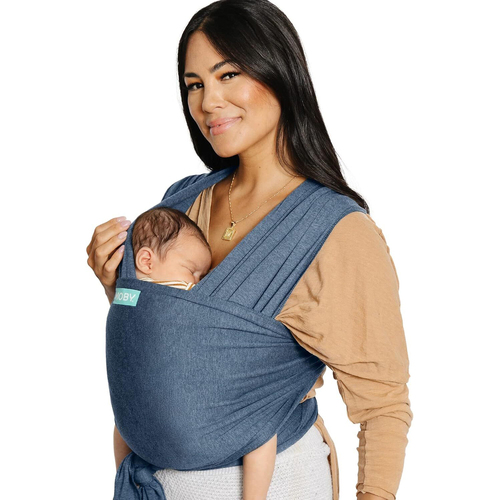 Moby Evolution Wrap Baby Viscose Body Carrier - Denim