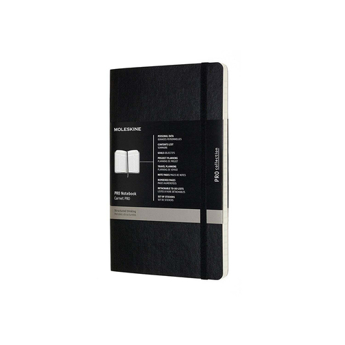 Moleskine Professional Soft Cover Notebook Black Large