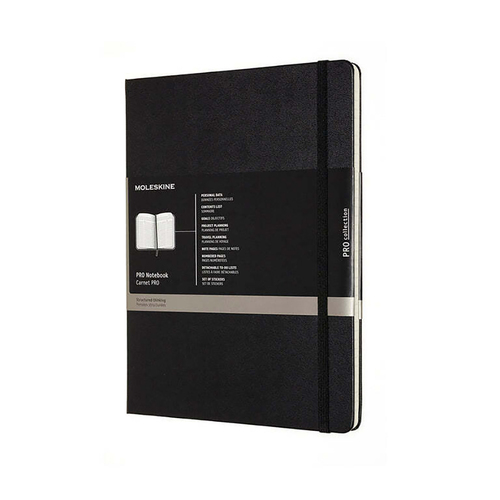 Moleskine Professional Hardcover Notebook Black XL