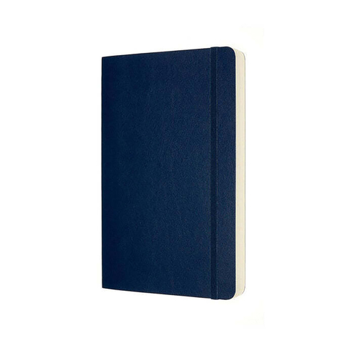 Moleskine Classic Soft Cover Notebook Expanded Plain Sapphire Blue Large
