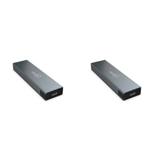 2PK Cruxtec NGFF M.2 SSD to USB-C Ultra Slim Enclosure - Black