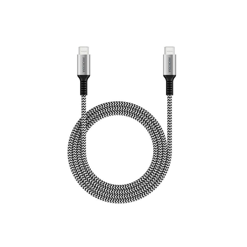 Microdia ExeCable Tweed PD100W USB-C Cable 1.3m Zebra