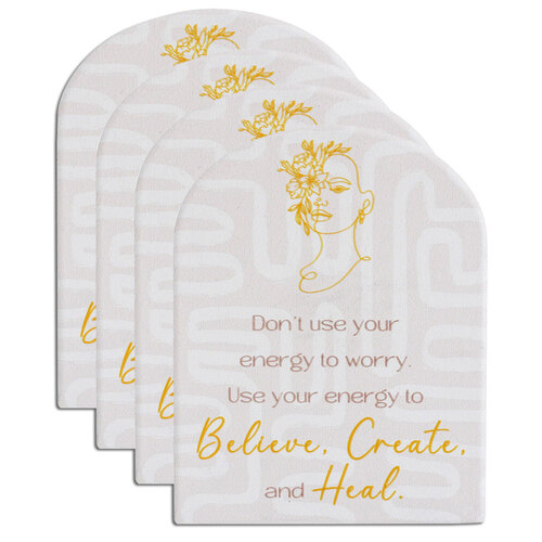 4PK LVD Standing Ceramic 11x14cm Gift Plaque Decor - Modern Woman