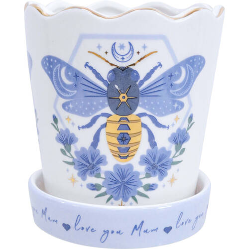 LVD Ceramic Planter Home/Garden Decor 13cm Bee Love Mum